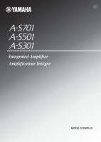 Yamaha A-S301-Owners-Manual